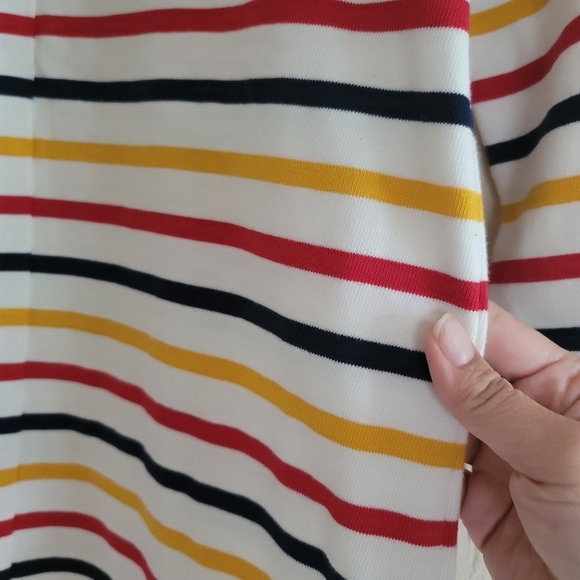 Old Navy Long Sleeve Knit Shift Dress, Multi Stripe, Size Medium - NWT - Picture 5 of 6